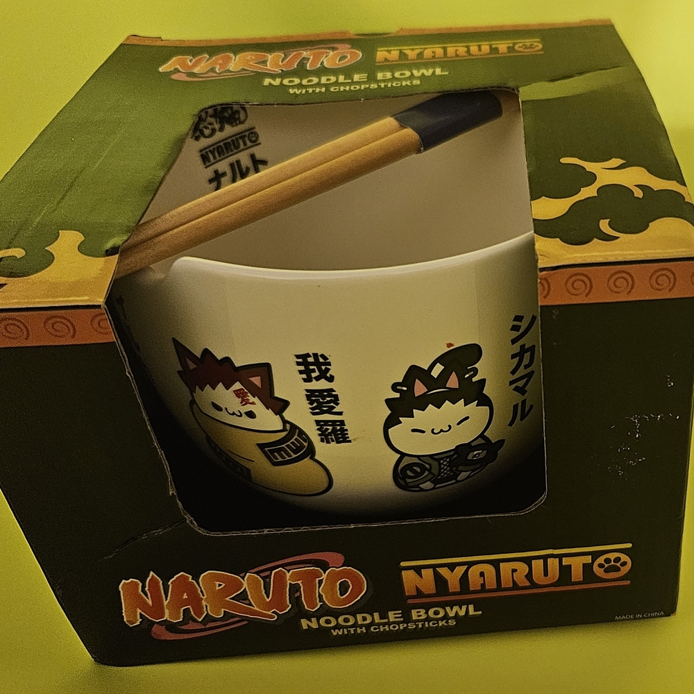 Naruto Noodle Bowl with Chopsticks